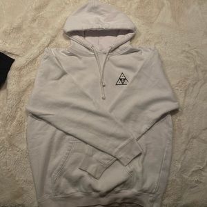 HUF x OBEY white hoodie size L